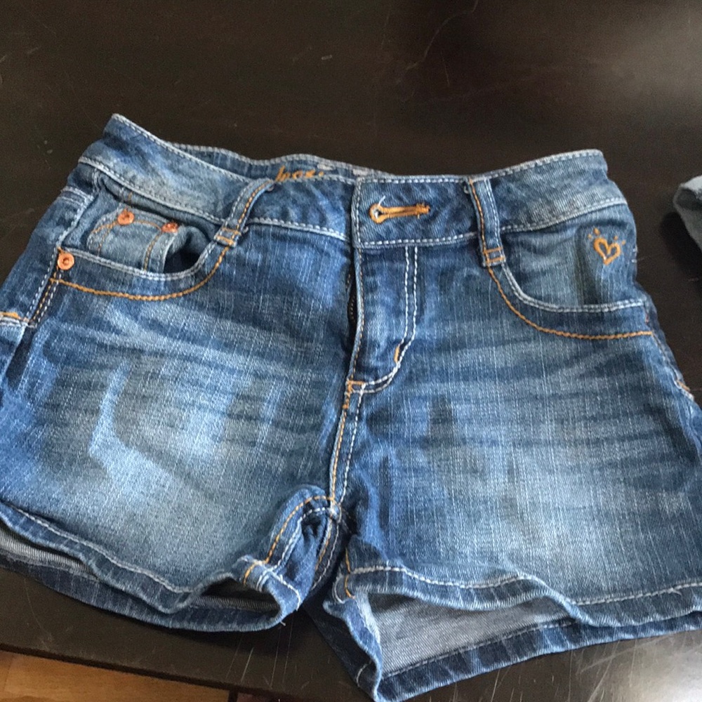 Justice simply low jean shorts